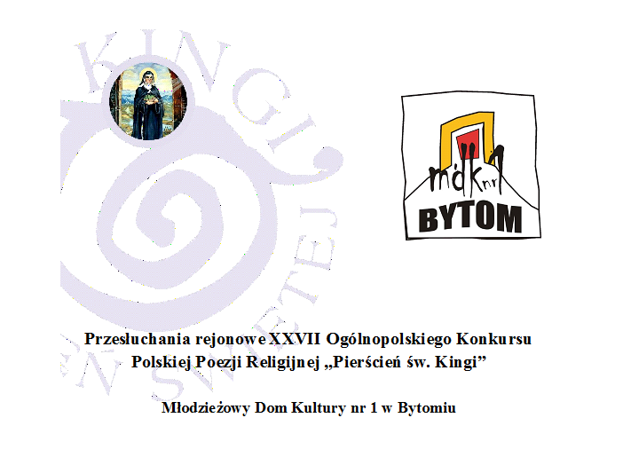 Ogólnopolski Konkurs Polskiej Poezji Religijnej „Pierścień św. Kingi” – Eliminacje