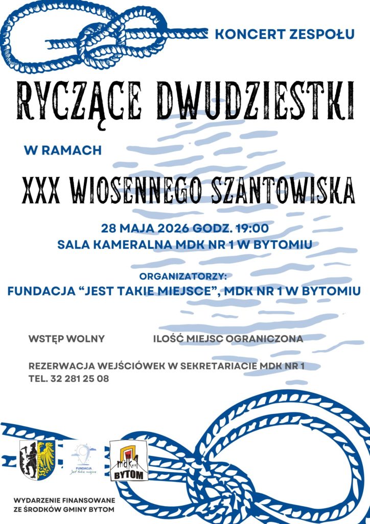 Zaproszenie na koncert zespołu „Ryczące Dwudziestki”